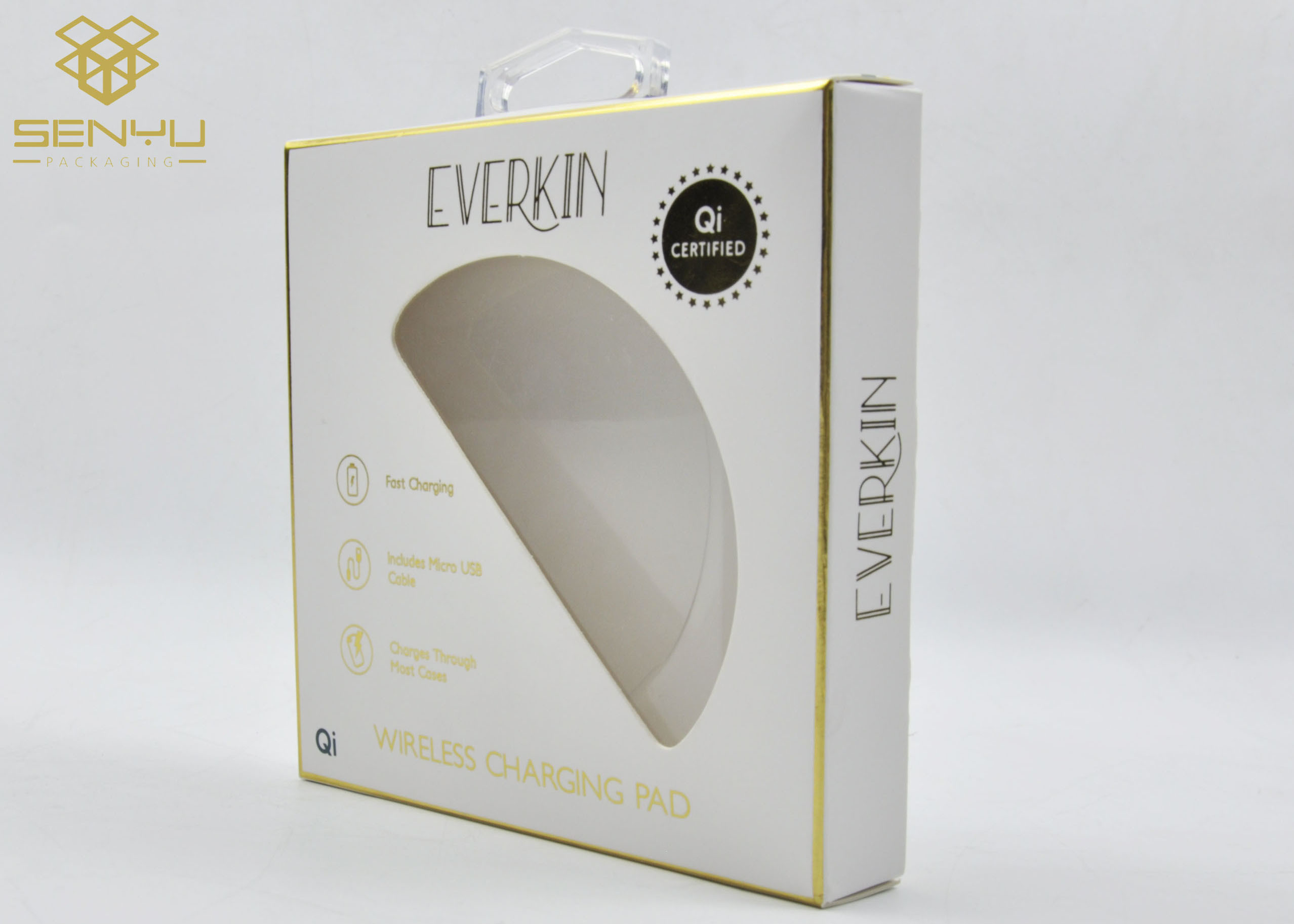 460g art paper Mobile Accessories Packaging Power Bank Packaging Box with Blister Insert