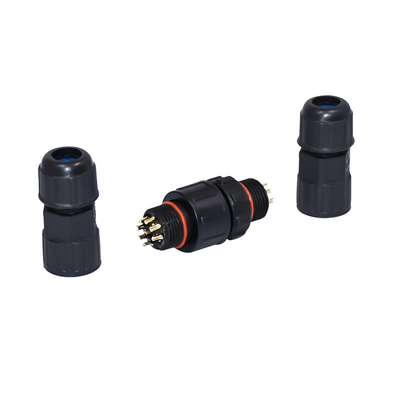 Electric Plug Waterproof 2 3 4 5 6 Pin M16 Cable Connector For LED Lighting Outdoor