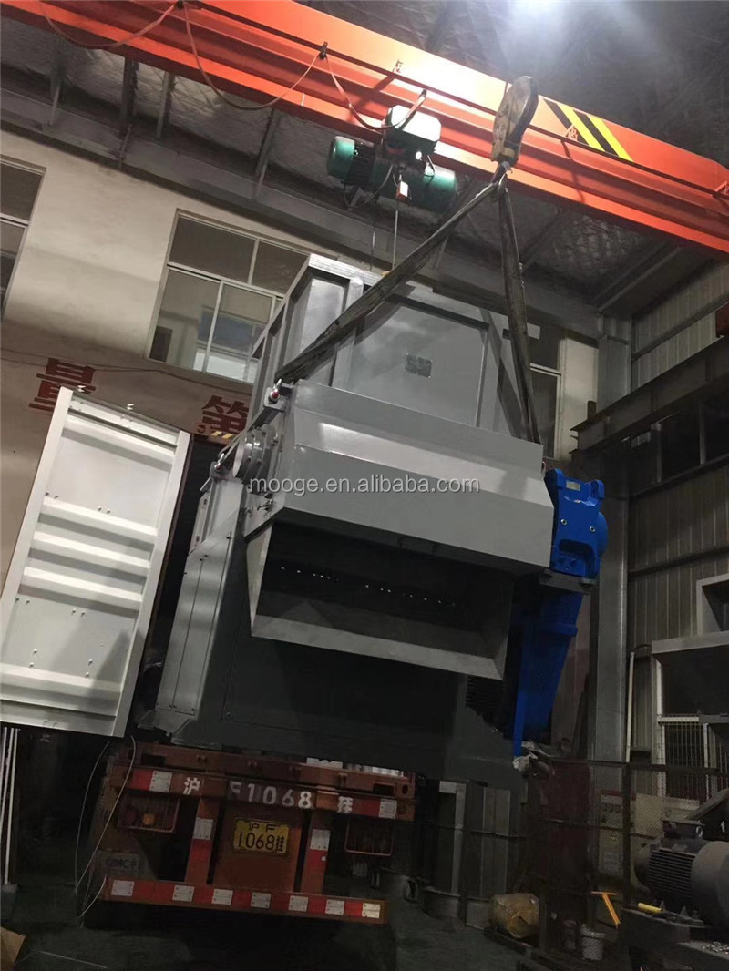 Single Shaft Industrial Plastic Crusher 600-1500mm Plastic Lump Shredder