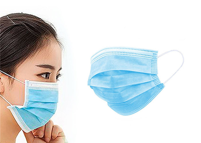 3 Ply Disposable Face Mask Anti Virus Surgical Mask With Elastic Ear Loop