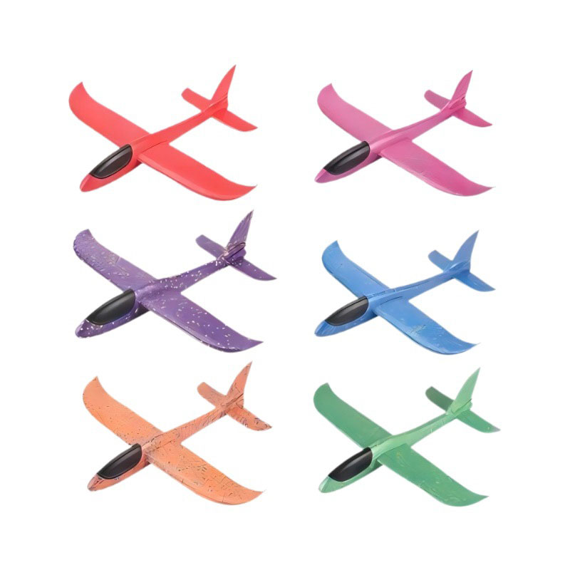 48cm Large Epp Foam Hand Thrown Airplane Toy Unisex Double Hole Whirlpool Model Glider