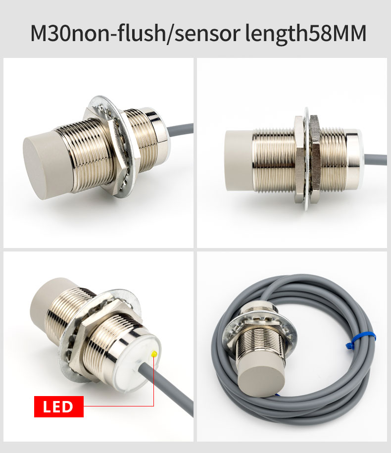 12V DC M30 Series Inductive Proximity Sensor Anti Interference Waterproof