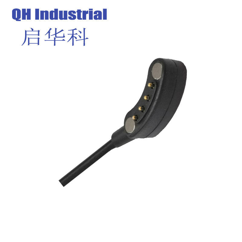 4Pin Arc Republic Of Korea Silver Spring Androvid Tv Box Solder Cup Pogo Pin Pogo Magnetic Connectors