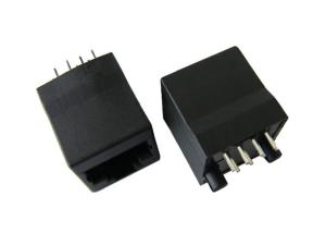 China Single Female Vertical RJ45 Jack Top Entry Gigabit Transfer Speed For Modem wholesale