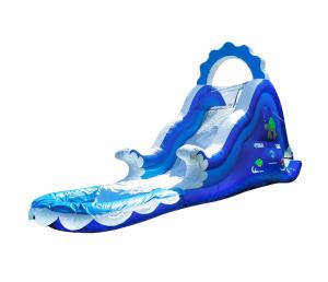 China Aldult Outdoor Rental Inflatable Large Water Slides With Bouncy wholesale