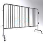 Steel Stage Barriers Galvanized Iron Crash Temporary Metal Road Use