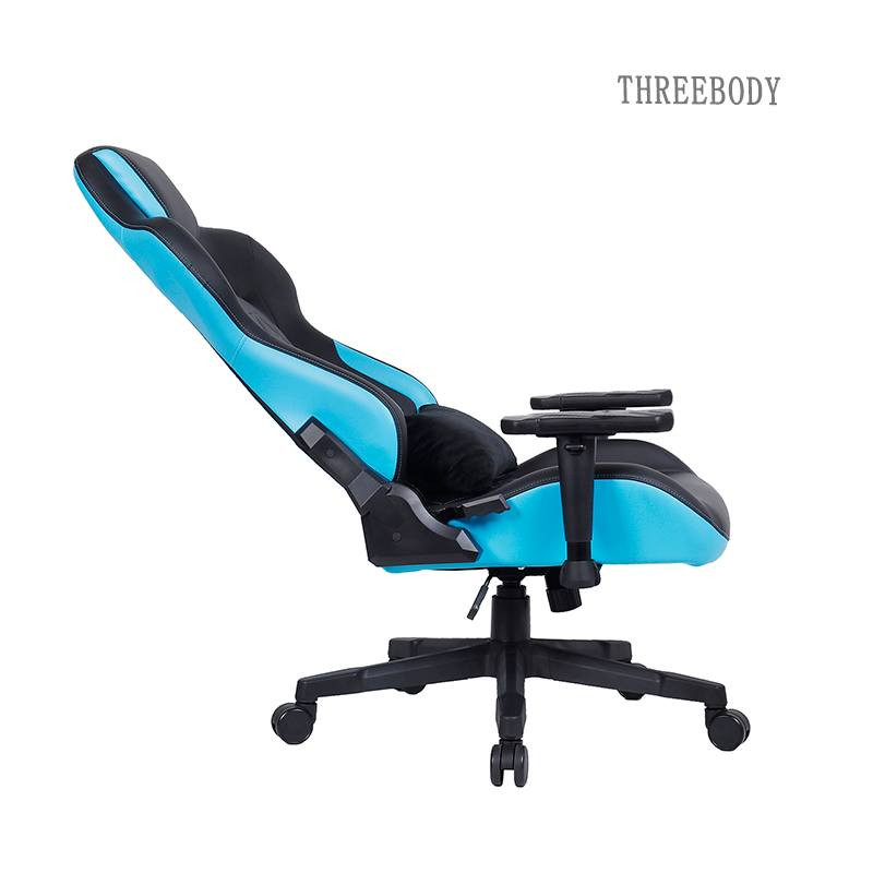 Portable Racing Gaming Chair High Density Foam Height Adjustable For Lumbar Protection
