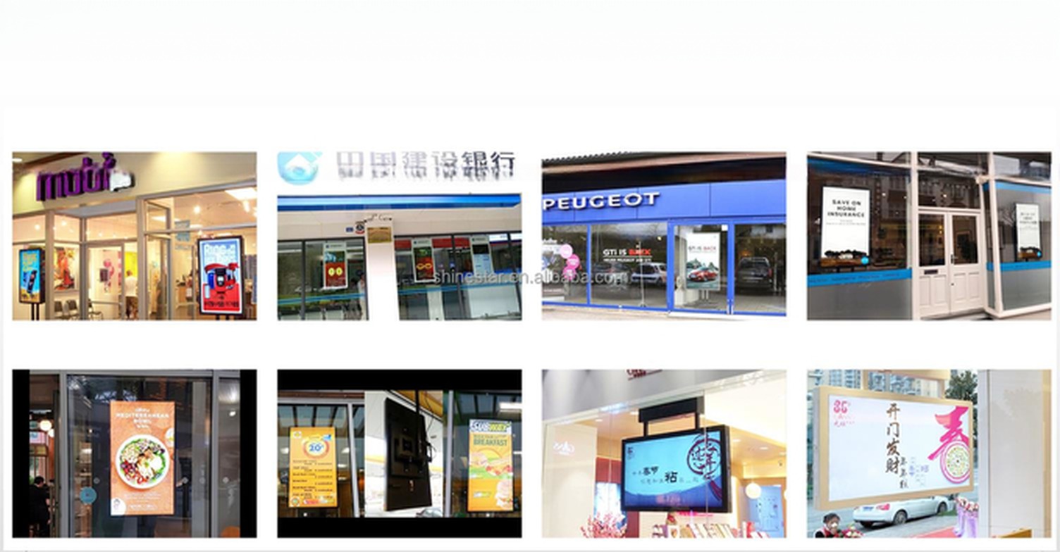 55" Inch high bright digital LED LCD signage AD video display with HDM1 input and WIFI Android OS 1000nit upto 3000nit