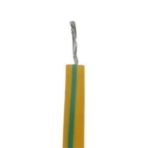 China HEAT 180 Stranded Ground Earth High Temp Silicone Cable 4mm2 Yellow / Green wholesale