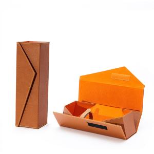 China Wine Classical PU Leather Packaging Gift Boxs With Accessories wholesale