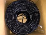 PE UTP CAT5E MS1.2 Solid Steel Network Aerial Drop Cable , CAT5E Outdoor
