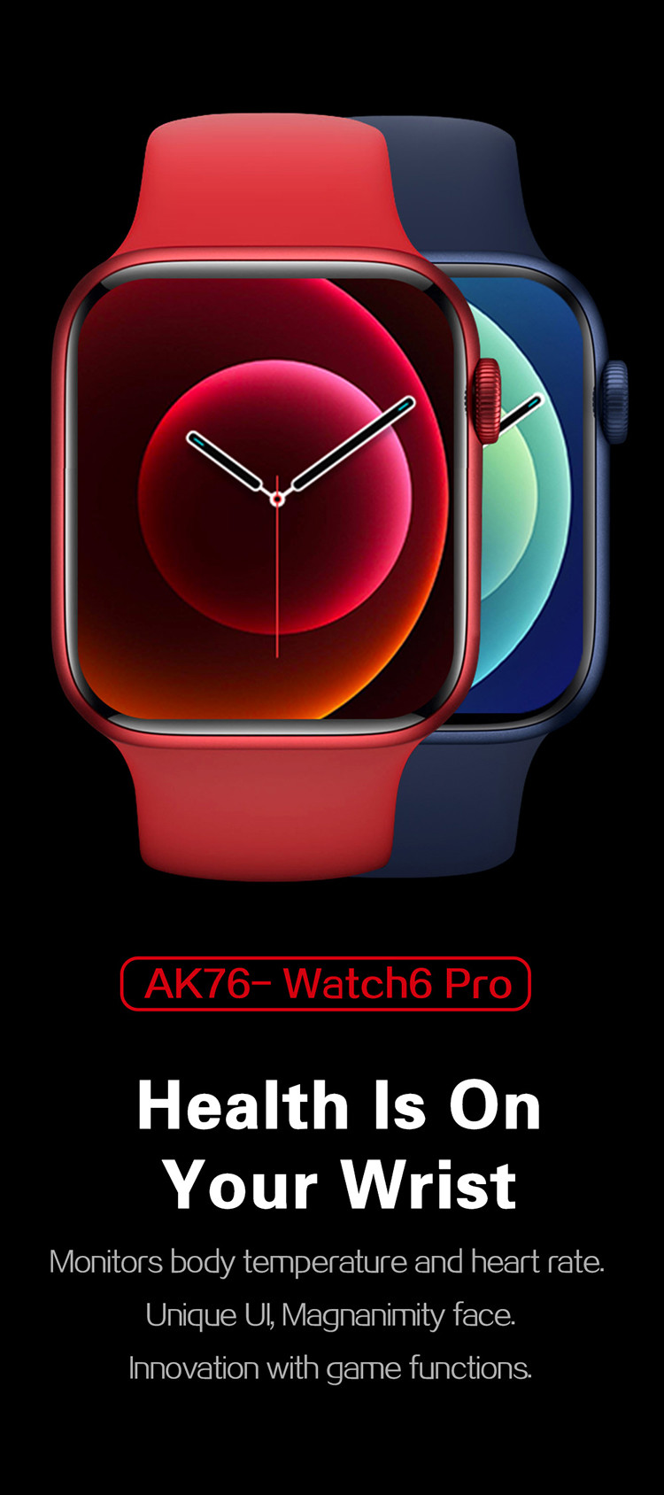 Sleep Monitoring 1.75 Inch T500 Smart Watch 200MAH 3D UI