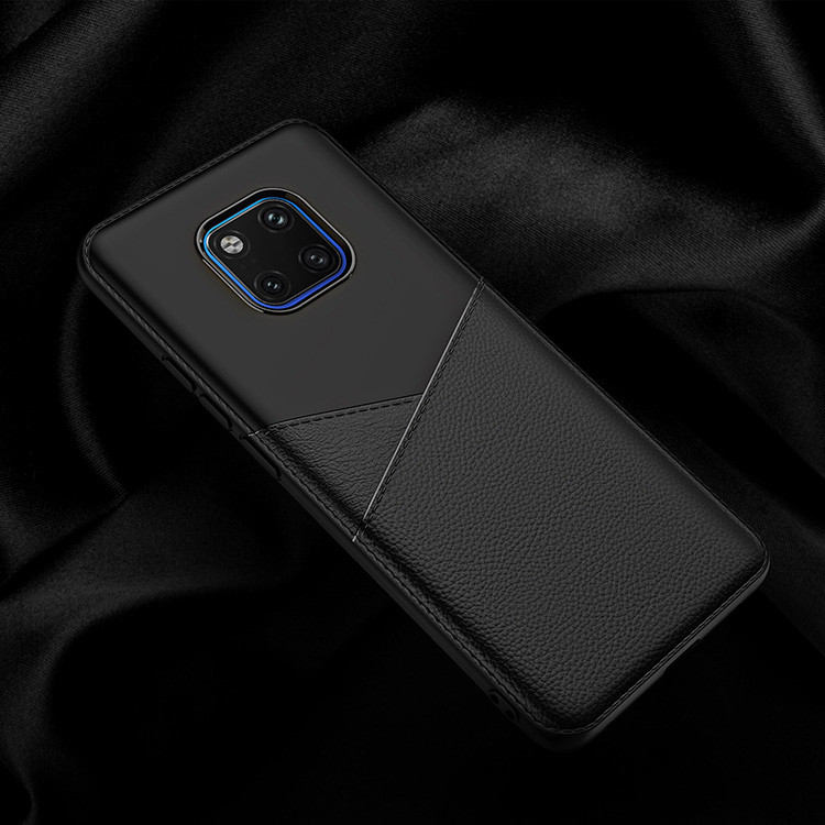 Black Blue Brown Business PU+TPU Protective Case Back Cover for Huawei Y6 prime 2018 /Y6 Prime /honor7A /8E MATE 20 Pro