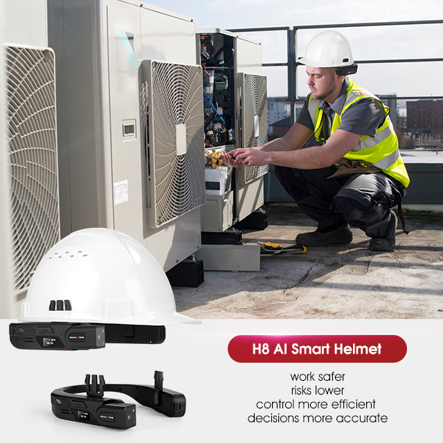 4G Security Safety Helmet With Camera Construction Engineering Intercom Intercom Safety Helmet