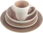 Popular 16pcs Stoneware Dining Set , Crackle Reactive Glazed Dinner Set