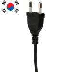 Customization 2.5A 250V Korea Standard laptop electric ac Power Cable 2pin hair
