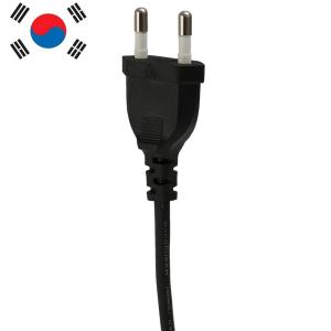 China Customization 2.5A 250V Korea Standard laptop electric ac Power Cable 2pin hair dryer Plug cords wholesale