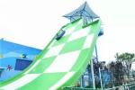 Fiberglass Water Park Equipment Two Person Riding Swing Adult Water Slide for