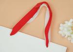 Cardboard Paper Eco Friendly Gift Bag Red And White Color With Logo