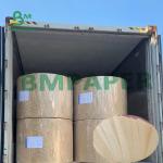 Unbleached Brown Sack Kraft Paper , Plain Jumbo Craft Wrapping Paper Roll