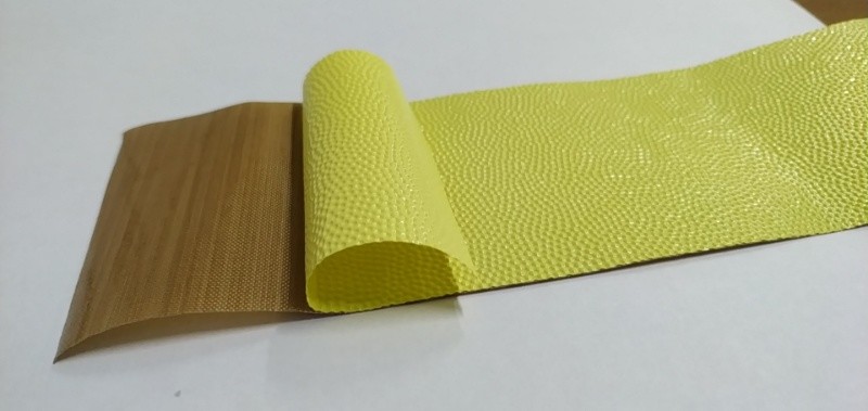Beige Ptfe Coated Fiberglass Cloth Backing Adhesive 0.08 - 0.35mm Thickness