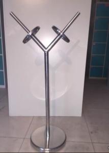 China Commercial Stainless Steel Products Metal Shopping Bag Display Stand wholesale