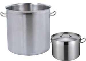 China 12 Litre / 113 Litre Catering Buffet Equipment , Stainless Steel Stockpot With Double Lid wholesale