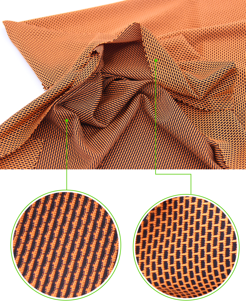 Double Color Blend Weft Knitted Fabric Moisture Wicking For Sports T - Shirts