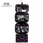 Black Folding Portable Travel Cosmetic Hanging Toiletry Bag