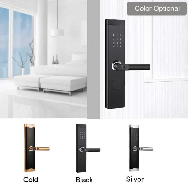 Fingerprint Electronic House Main Door Lock With Fingerprint Passcode