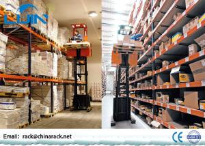 China Powder Coated Heavy Duty Metal Rack , Various Color Warehouse Shelves Racks wholesale
