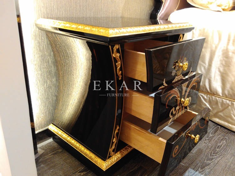 Table Top Mirror With Drawer Mirror Pedestal Stand High Gloss Chest Of Drawers TB-008