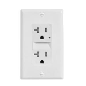 China Wall Mounted Electrical Socket With Night Light 20A 125V wholesale