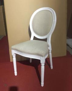 China Restaurant Wedding Dining Chairs Round Back Solid Wooden Material wholesale