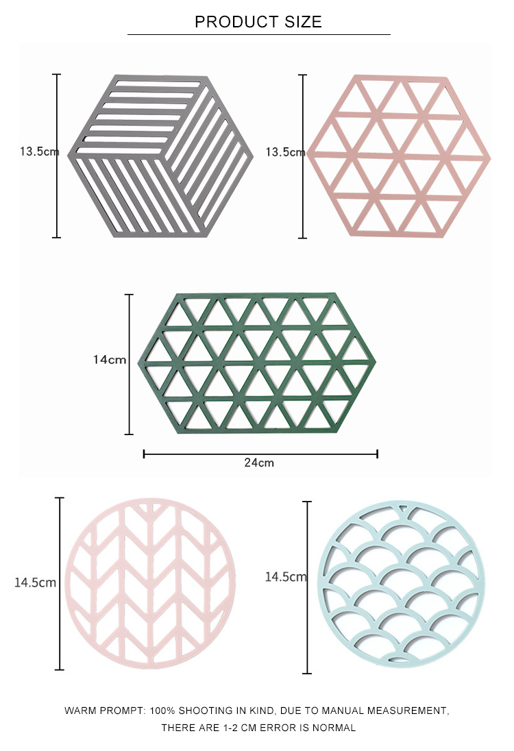 Eco Friendly Bendable Round Silicone Coffee Cup Coaster
