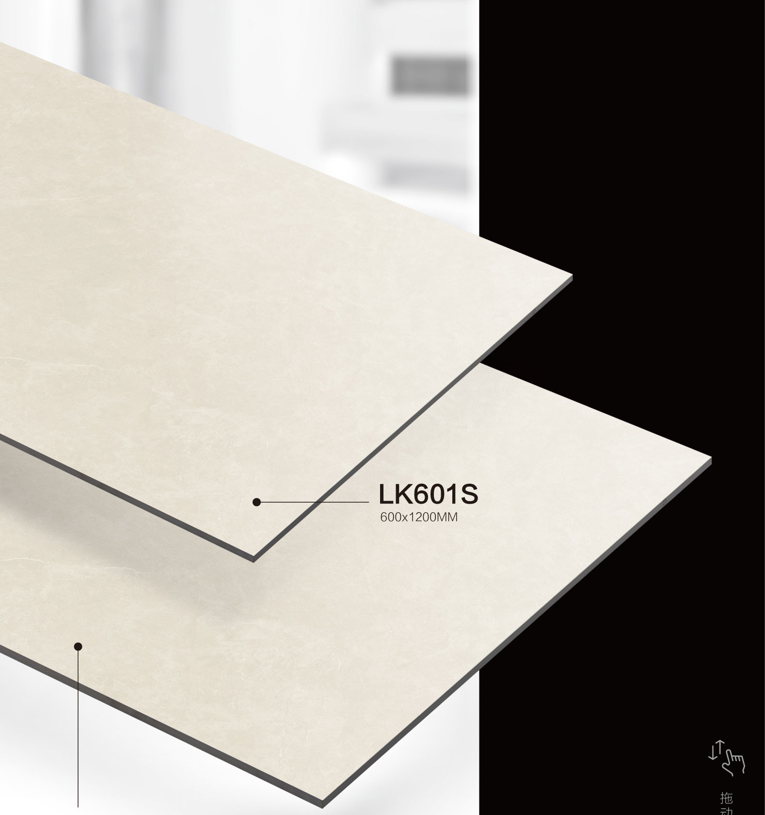 48"X24" Beige Soft Glazed Outdoor Floor Porcelain Tiles For Garage Floor