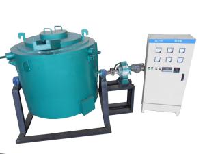 China Graphite Crucible Melting Furnace , Tiltable Copper Brass Aluminum Melting Furnace wholesale