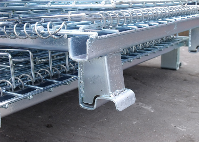 Stainless Steel Wire Mesh Cage Folded Collapsible Wire Mesh Containers Heavy Duty