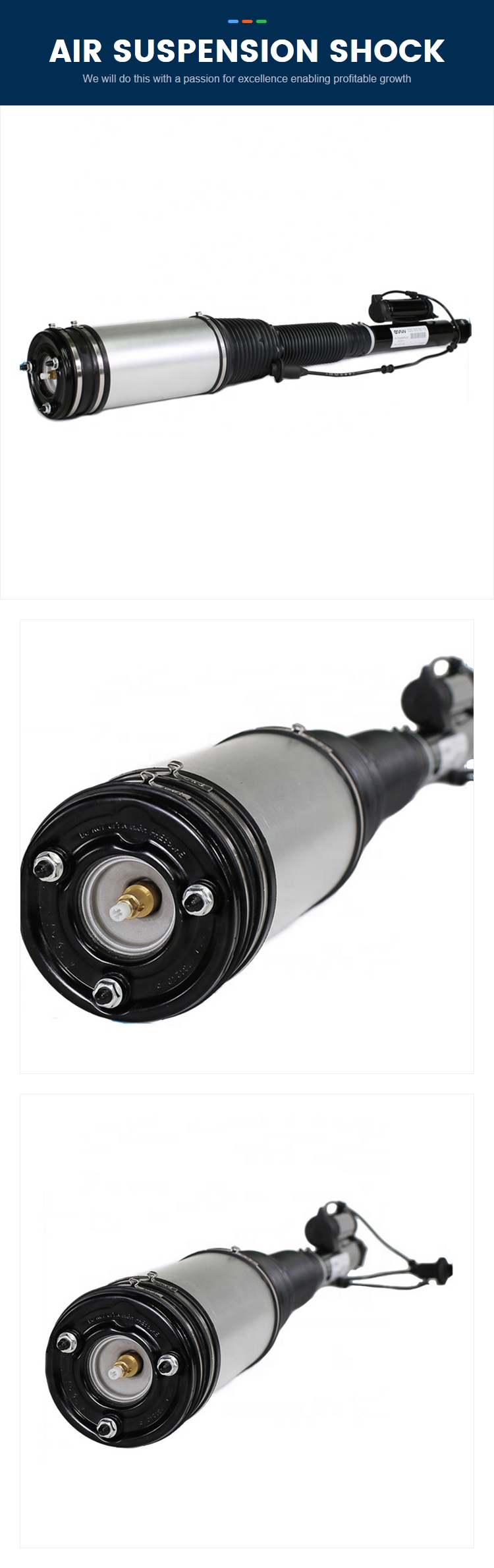 Rear For Mercedes W220 S320 S350 S400 S430 S500 S600 Suspension 2203205013 2203202338 2203207813 Air Suspension Shock Absorber