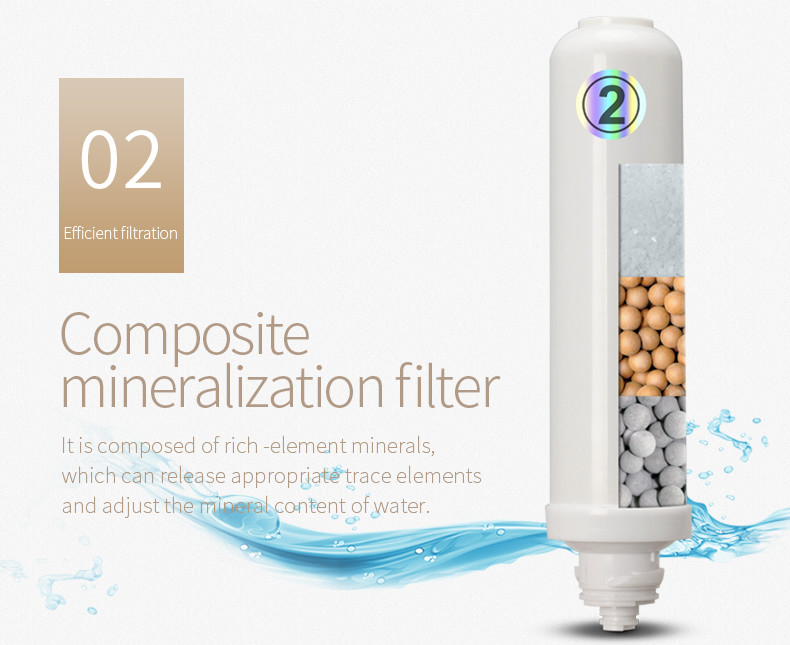 Energy Drink Countertop Alkaline Water Filter 4 Stages For Home / Office Use