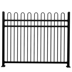 China Black Flat Top Aluminium Pool Fence Fencing Tubular Steel 1.2-2.2 Meters wholesale