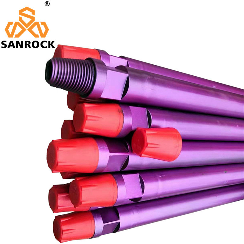 High Strength 1.5m DTH Drill Pipe for Rock Blasting 76/89/102mm API Thread Water Well Drilling Rod