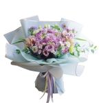 Waterproof Flower Wrapping Paper 100% Wood Pulp Material Custom Logo Printed
