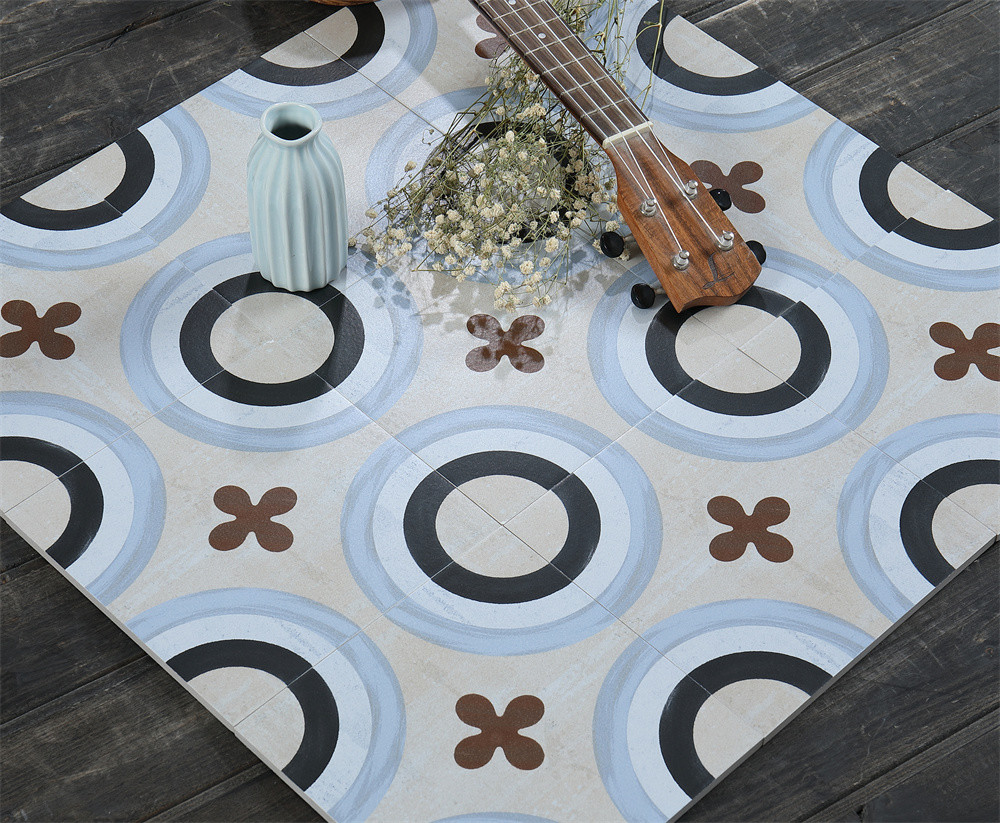 Non-Slip Flooring 20x20cm Ceramic Rustic Tiles For Decoration And Durable Wall Tile For Building