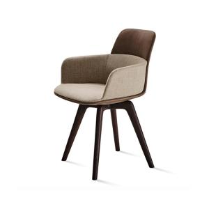 China Barbican Modern Dining Armchair , Nordic Style Dining Chairs Padded Seat wholesale
