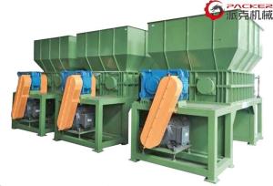 China 74 Blades Plastic Bottle Shredder Machine , 2 Shaft Shredder Electronic Waste wholesale