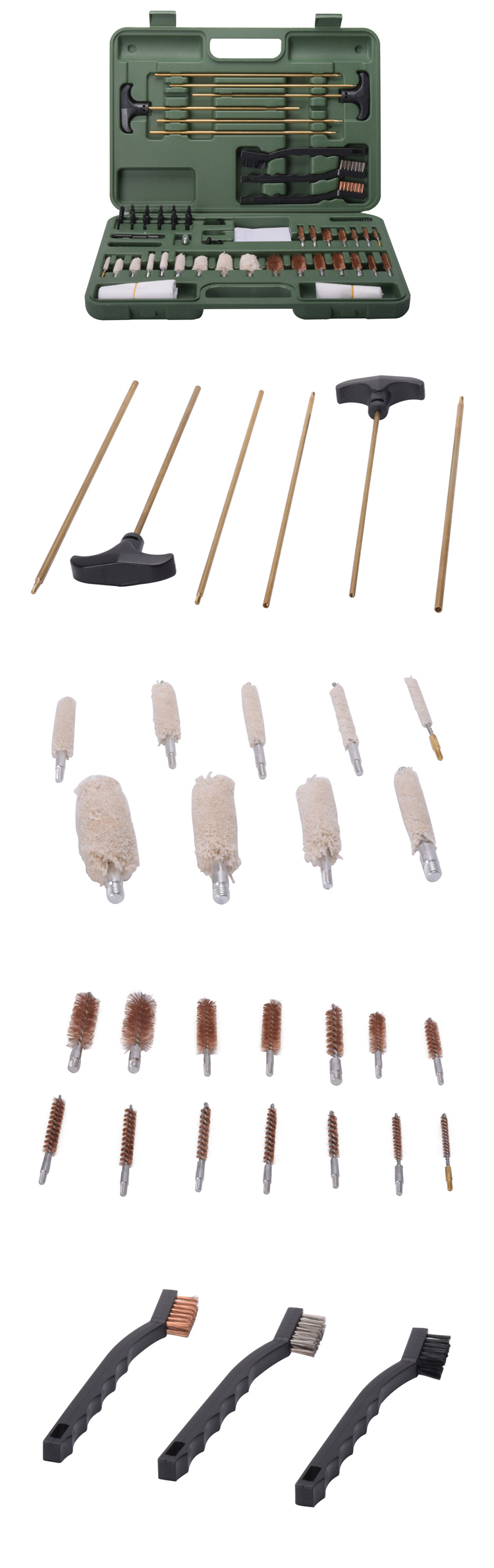 62pcs Universal Brush Cleaning Kit Accessory Clean Tool For Hunting Sterilization