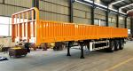 40ft Side Wall Heavy Duty Semi Trailers 3/4 Axles , Mini Enclosed Cargo Dump
