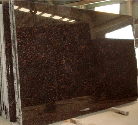 Well Polished Nature India Tan Brown Granite Ston Tiles Standard Or Customized Size