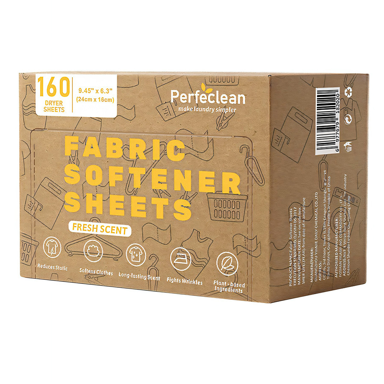 Concentrated Fabric Softener Paper Household With Nature Fragrance